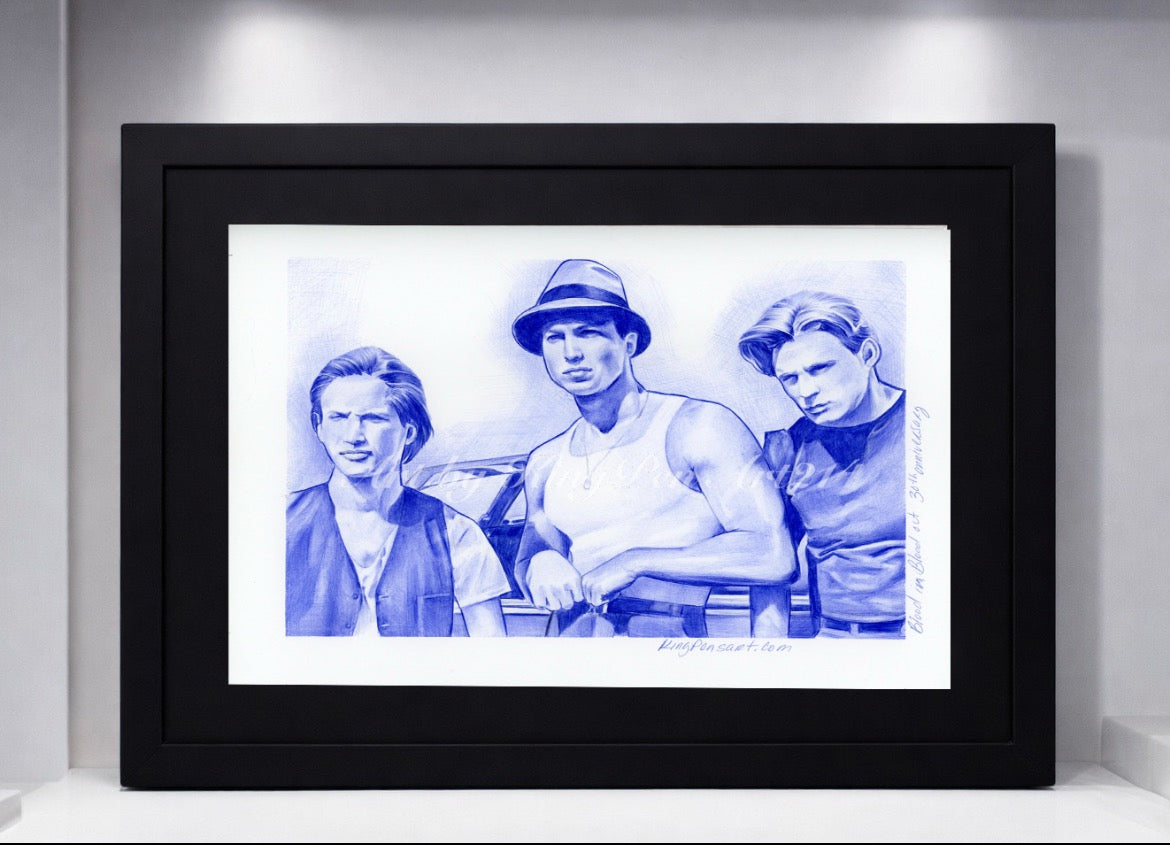 "BLOOD IN BLOOD OUT" PRINT